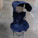 Folding Camping Chairs Canopy Outdoor: Sports Portable Beach Chair with Canopy-Lawn Beach Chairs with Umbrella for Adults-Camping Chair with Shade for Fishing Camp Heavy Duty (Regular, Navy Blue)