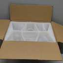 Teenyyou 6 Pcs Bell Shaped Glass Lamp Shade E26 Replacement Globe Ceiling Fan Light Covers with 1-5/8'' Fitter Opening for Chandelier Wall Sconce Pendant Light Bathroom Vanity Fixture(White Alabaster)