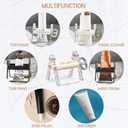 2 x Plastic Tube Squeezer Roller  Durable Tube Wringer for Paint, Toothpaste, Hair Color  Ideal for Artists, Salons, DIY & Everyday Use (White)