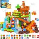 Magnetic Blocks Building Toys, Mine Magnet World Game Set for Kids Ages 4-8 5-7 6-8, STEM Sensory Magnetic Toys for Toddlers, Gift for 3+ Year Old Boys Girls