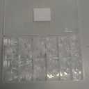 UNA GELLA Gel Nail Tips Square & Squoval Short, 504pcs Short Round Square Nail Tips Pre Etched Squoval Soft Gel Clear Fake Nails Full Cover For Nails Extension Home DIY Salon 12 Sizes