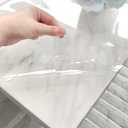 Clear Plastic Waterproof Tablecloth 1.5MM Thickness Transparent PVC Rectangle Table Cloth Protector Oil Spill Proof Wipe Clean Table Cover for Dining Table(1.5MMx90cmx150cm), 59" x 35.4"