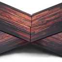 Wood Grain Book Stand 2-Piece Acrylic Book Holder12.5 x 9.5X 5.5 in Reading Open Large Display Stand for Cookbook Art Book Bible Guest Book Coffee Table