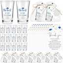 Roshtia 25 Set Graduation Party Favors for Guests 2026, Acrylic Shot Glasses with Thank You Cards and Organza Bags, High School & College Grad Celebration Party Souvenirs(Blue)