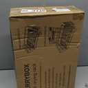 MERRYBOX Dish Drying Rack Space-Saving Dish Racks for Kitchen Counter, Rustproof Drying Rack Kitchen with Large Utensil Holder and Increased Feet, 16.5" D x 11.4" W x 5.65" H, Black