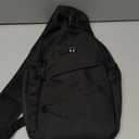 Crossbody Bags for Women Men Trendy Sling Bag Bakpack Casual Chest Bag with Convertible Shoulder Strap (Medium, Black)