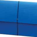 Smead Extra-Wide 5in Expansion Wallets, 12.375 x 10 Inches, Navy Blue, Sold as 1 Unit (71122)