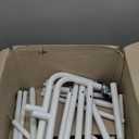 SLEEPING LAMB Heavy Duty Clothes Racks for Hanging Clothing Rack, 43" Wide Rolling Garment Rack Metal Wardrobe Rack with Wheels Closet Hanger Racking for Coats, Shirts, Dress, (White)