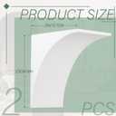 Nuanchu 2 Pcs Rounded Doorway Arch Kit 3D DIY Interior Doorway Precurved Drywall Full Half Circle Top Round Arch Kit 9"x 9"x 5" Rounded Corners to Any Opening for Interior Decoration