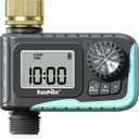 RAINPOINT Sprinkler Timer with Brass Swivel, Programmable Water Timer for Garden Hose with Rain Delay/Manual Watering, Digital Irrigation System Kit for Lawns, 1 Outlet
