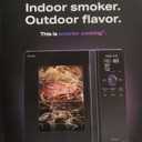 GE Profile Smart Indoor Pellet Smoker, with Active Smoke Filtration, 5 Smoke Control Settings, WiFi Connected, Electric, Countertop BBQ Appliance, Black