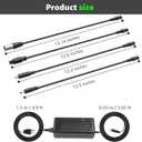 54.6V 2A Charger for 48V Lithium Battery Compatible with Battery Charger,Equipped with 4 Output Heads