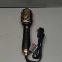 Hair Dryer Brush Blow Dryer Brush in One, 4 in 1 Hair Dryer and Styler Volumizer with Oval Barrel, Professional Salon Hot Air Brush for All Hair Types, Gold