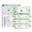 The Honest Company Clean Conscious Multi-Use Wipes | Hypoallergenic + Unscented for Sensitive Skin | Over 99% Water, Compostable, Plant Based, Baby Wipes | Geo Mood, 288 Count (72 Count (Pack of 4))