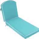 80 x 26 inch Outdoor Chaise Lounge Cushion Extra Wide High-Water Resistant 3" Resilience Foam Lounge Chair Cushion with 4 Ties for Patio Pool