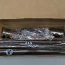 5/8” Diameter Bronze Curtain Rods 3090 Inch, for 3084 Inch Windows, Adjustable Splicing Antique Bronze Curtain Rods for Windows with Brackets, Window Rod Long Small Dark Brown Curtains Rod