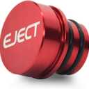 Cigarette Lighter Plug Cover Billet Aluminum Cigarette Lighter Plug, Fits All Vehicles with Standard 12 Volt Power Source Aluminum Dustproof Plug (Eject)