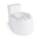 Regalo 2-in-1 Toddler Potty Training Toilet with Flushing Sound, Removable Potty Training Seat, Soft Cushion & Splash Guard, Toddler Potty Chair with Storage, Toilet Seat Transition, White