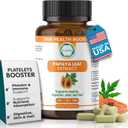 Papaya Leaf Extract 500 mg for Hair, Skin with 4X Extra Strength Support Blood Platelet with 60 Capsules for 60 Days Supports Digestive Health & Natural Antioxidant Exp: 

06/2027