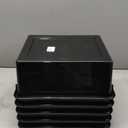 School Smart Sturdy Plastic Storage Tray, Multifunctional Design for Classroom, Home, and More, Letter Size, Black