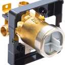 R10000-UNBXHF Universal Shower Valve Body for Shower Faucet Trim Kits  R10000 Rough-In Mixing Valve for Single or Dual Function Trim Kits - Solid Brass