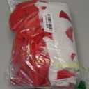 Tiamon 4 Pcs Christmas Throw Pillow Covers 18 x 18 Inch 3D Embroidered Plush Green Red Pillow Cases Christmas Tree Poinsettia Fluffy Faux Fur Cushion Covers for Sofa Couch Winter Holiday Party Decor