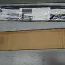 LazBlinds No Drill Blackout Vinyl Mini Blinds, White 34"x48"