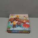 JAUNTY Montessori Wooden Busy Board for Toddlers 3 4 5 Years Old, Wooden Sensory Toddler Toys with LED Light Switches, TV Radio Telegram and Car Driving, Travel Toys Birthday for Boys Girls