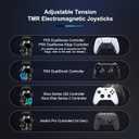 AKNES GuliKit TMR Electromagnetic Joysticks Compatible with Xbox Series SX/Elite 2 Controller, 720 Adjustable Tension Stick Replacement, with 3 Pairs Height Thumbstick Caps