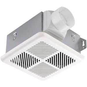Tech Drive Very Quiet 50CFM 1.2Sone Bathroom Ventilation and Exhaust Fan,3inch duct, Ceiling or Wall Mounted Fan, Easy to Install