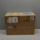 LaLaGreen Outdoor Rail Planter for Balcony (20 Inch, 2 Pack) Large White Self Watering Railing Planters with Brackets, Rectangular Plastic Fence Modern Window Boxes Designer Choice with Rattan Pattern