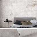 VEELIKE Neutral Concrete Wallpaper Peel and Stick Boho Concrete Contact Paper for Walls Countertop Waterproof 118''x32'' Wide Removable Adhesive Cement Vinyl Wallpaper for Bedroom Bathroom Living Room