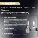 Engine Variable Valve Timing Solenoid VVT Intake Exhaust Compatible with 07-13 ALTIMA 09-14 MAXIMA 09-14 MURANO 13-14 PATHFINDER 11-14 QUEST 14 QX60 3.5L 23796-AU000 23796-JA10B