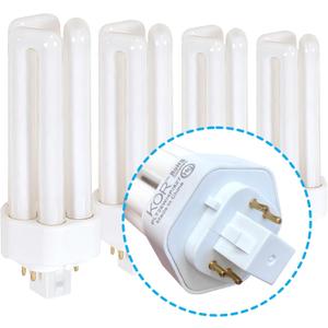 KOR 26W CFL Plug-in Bulb GX24Q-3 Base, 2700K Warm White, Triple Tube, (4-Pin) Replaces Sylvania 20879, Philips 458240, GE 97614 Pack of 1