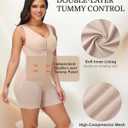 SHAPSHE Faja Compression Moldeadoras Dual Layer Stage 1/2/3 High Compression Tummy Control Full Body Shaper for Women (Beige, XS)