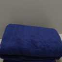 Amazon Basics 6-Piece Fade-Resistant 100% Cotton Towel Set, Soft and Absorbent, 2 Bath Towels, 2 Hand Towels, 2 Washcloths, Navy Blue