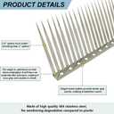 Bird Spikes, Outdoor Squirrel Spikes, Squirrel Baffles for Bird Feeder Poles, Avoid Climbing Garden Fences and Fruit Trees. (40 inches)