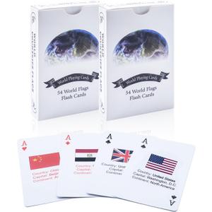 2 Decks World Flag Flash Cards