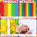 Tiamon 2 Pack Building Blocks Party Decorations 3.3 x 6.6 Ft Foil Fringe Curtains Colorful Blocks Birthday Backdrop Tinsel Streamers Photo Booth Props for Brick Baby Shower Birthday Party Supplies