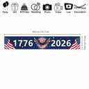 250 Anniversary Flag - 3 Layers Patriotic Flags - 4th of July Decorations Independence Day 250th Anniversary Flag for Indoor Outdoor (H)