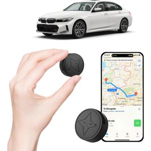 Mini GPS Tracker for Vehicles - Car GPS Tracker Portable Real Time Magnetic GPS Tracking Device,No Subscription Required/No Monthly Fee,Hidden GPS Trackers for Kids,Dogs,Trucks