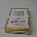 upsimples 9x12 Picture Frame Set of 5, Display Pictures 6x8 with Mat or 9 x 12 Without, Wall Gallery Photo Frames, Gold