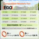2 x 9 Pack 0.095"AL2420P Pre-Cut Replacement Twisted Timmer Line Compatible with EGO 56-Volt 15"String Trimmers & Multi-Head String Trimmer Attachment,126 FT Weed Eater String line for EGO Trimmers String