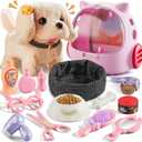 Vanvimen 16 Pcs Robot Dog Toys for Girls, Toys for 3 4 5 6 7 8 Year Old Girls Kids Boys, Realistic Robot Puppy Toy for 5-7 6-8, Ideas Birthday Gifts for Girl 3 4 5 6 Year Old
