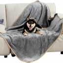 Bedsure Waterproof Dog Blankets for Large Dogs - Large Cat Blanket Washable for Couch Protection, Sherpa Fleece Puppy Blanket, Soft Plush Reversible Throw Furniture Protector, 40"X50", Grey