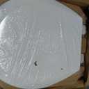 Bemis 550TTT Open Front Durable Wood Toilet Seat, Secure Hinges Stay Tight, Made in USA, Round, White