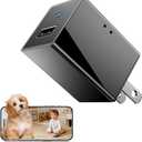 1080P HD Wireless WiFi Camera Charger for Home with App Control, Motion Detection, Night Vision & Loop Recording, 150 Indoor Security Camera with USB Phone Charger for Office/Shop/Pet,User-Friendly