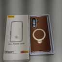 for Galaxy Z Fold 7 Case Luxury Leather with Screen Protector [Hinge Protection],Fit for Magsafe,Magnetic Kickstand & Ring Holder for Samsung Zfold 7 Case Brown