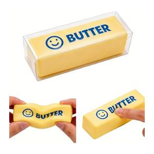 4 x TOSEFES Butter Squishy – Slow Rising Butter Stick Squishy Toy, Soft Stress Relief Fidget Toy, Squishy Butter for Kids & Adults, Desk Toy & Gifts