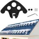 52 Pack Snow Guards for Metal Roofs,NoDrill Installation for Roofs, Snow Guards for Standing Seam Roofs with Seam Widths Less Than 1/2 Inch, Plastic Roof Ice Guard Prevent Rust